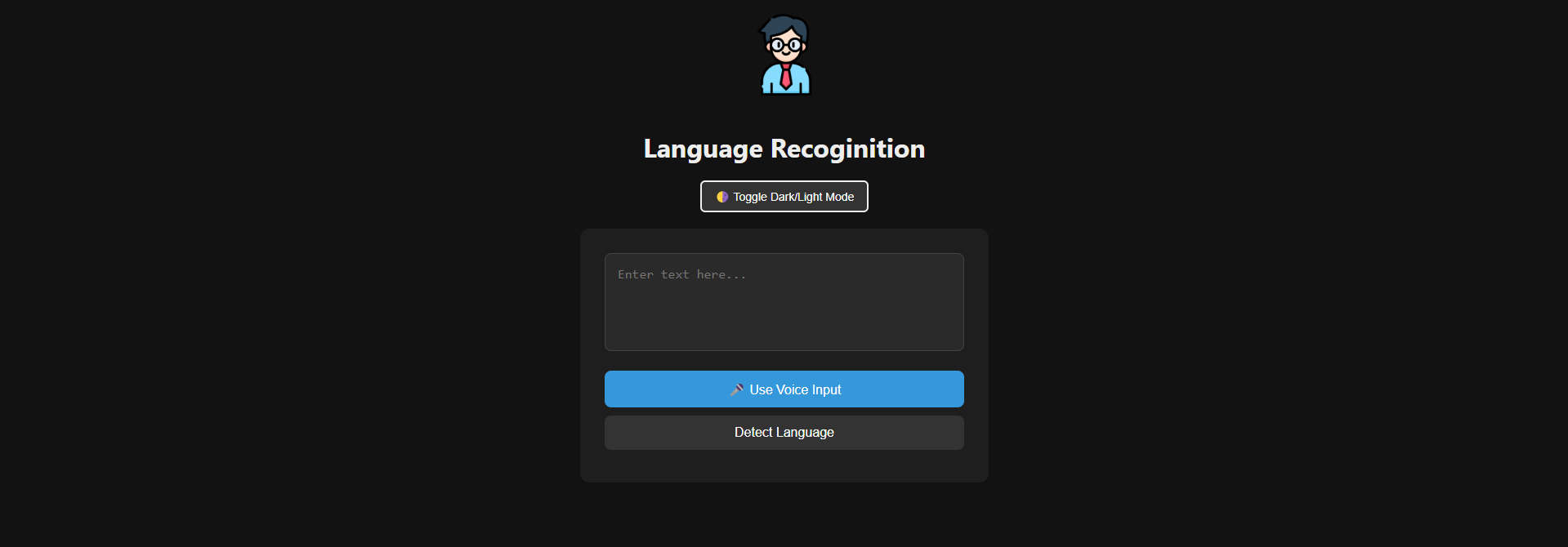 Language Recoginition